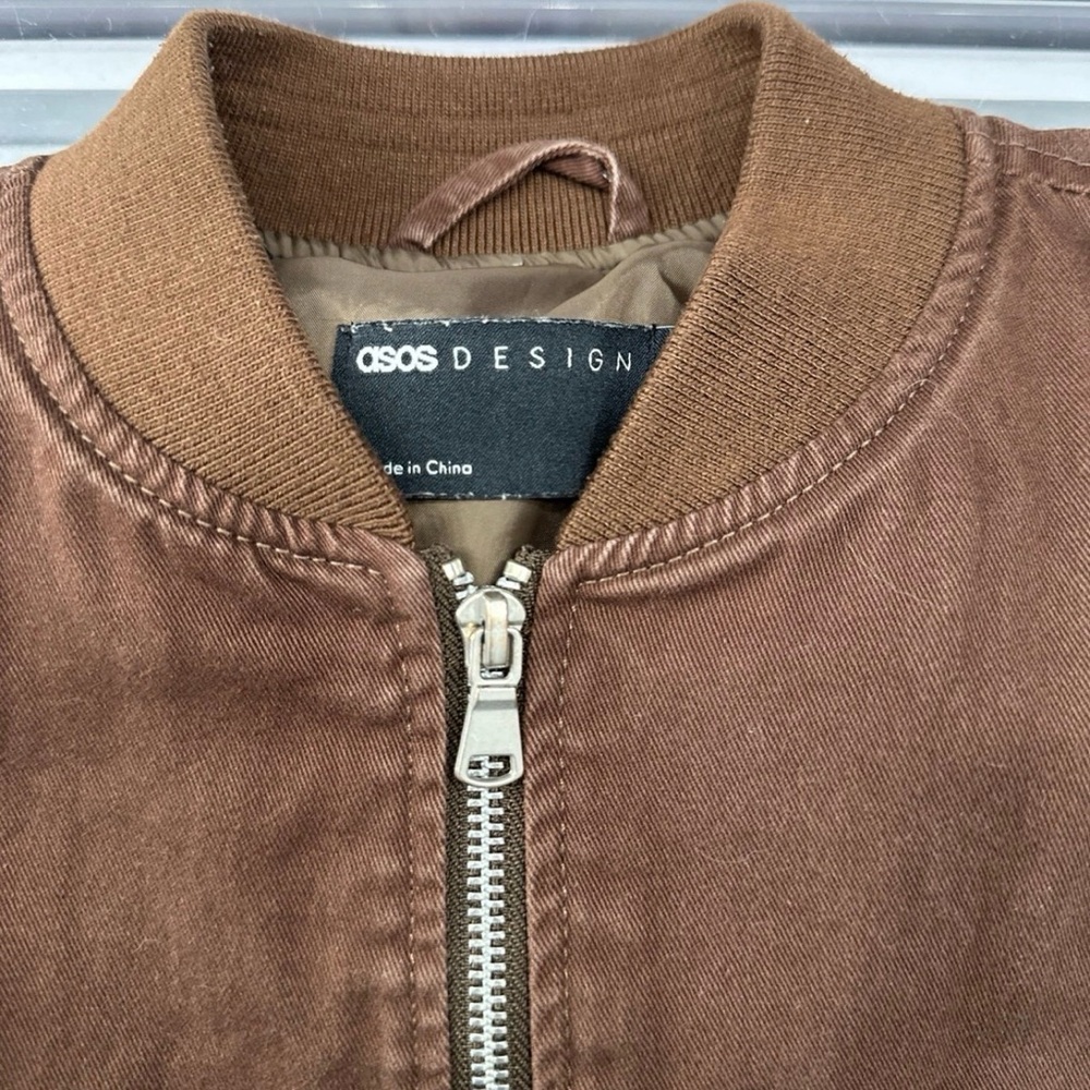 ASOS design bomber jacket brown - Picture 2 of 12